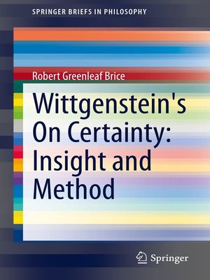 cover image of Wittgenstein's On Certainty